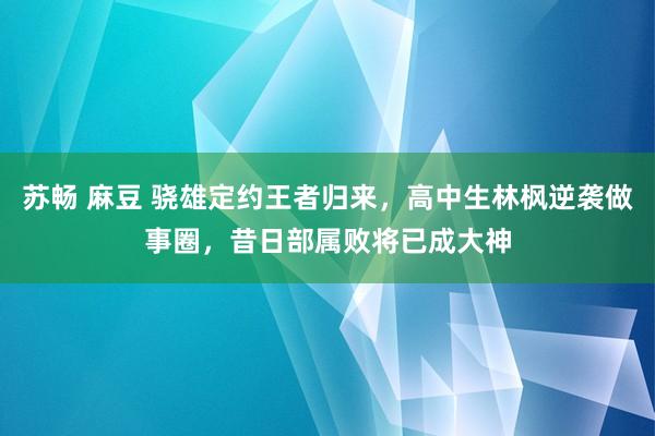 苏畅 麻豆 骁雄定约王者归来，高中生林枫逆袭做事圈，昔日部属败将已成大神